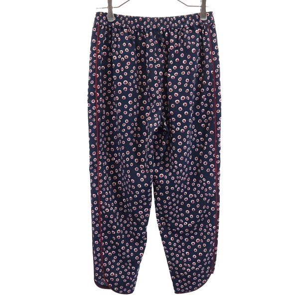 TED BAKER テッドベーカー 総柄 クロップドパンツ S ネイビー系 レディース