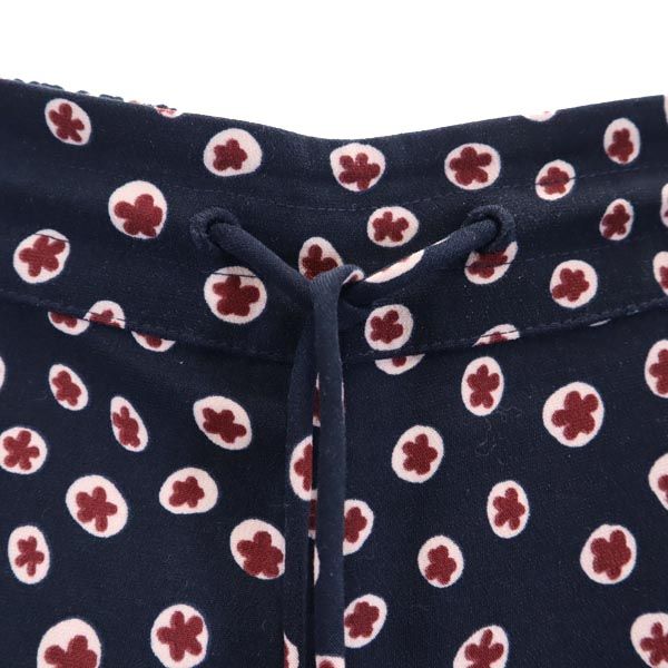 TED BAKER テッドベーカー 総柄 クロップドパンツ S ネイビー系 レディース