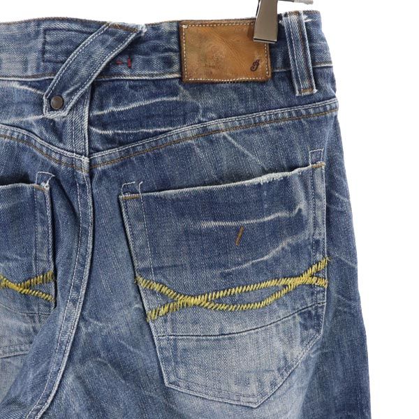 Indian インディアン ワイドデニムパンツ M メンズ