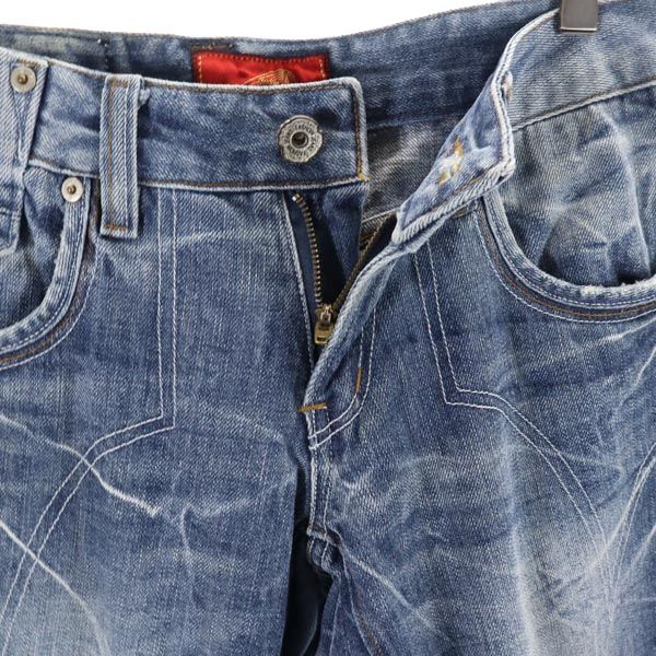 Indian インディアン ワイドデニムパンツ M メンズ