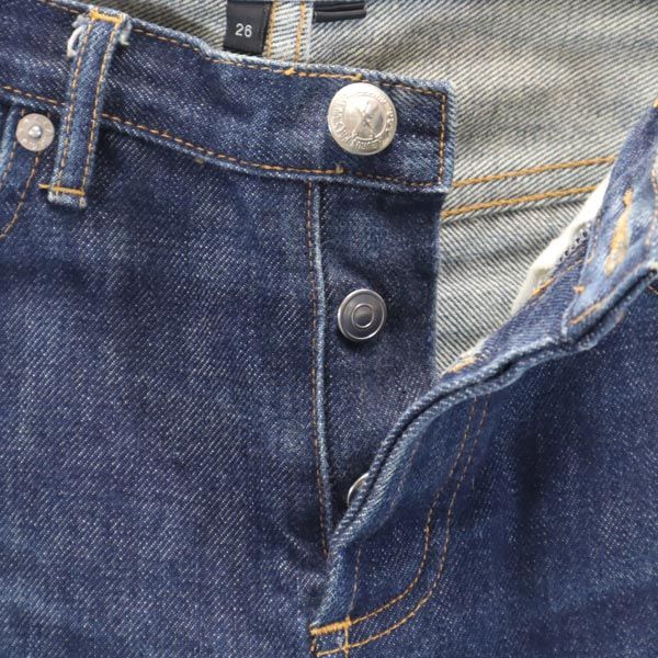 A.P.C. アーペーセー ストレートデニムパンツ w26 ボタンフライ ジーンズ レディース