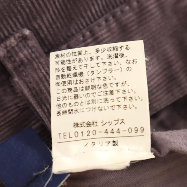 INCOTEX インコテックス イタリア製 コーデュロイパンツ 46 パープル メンズ