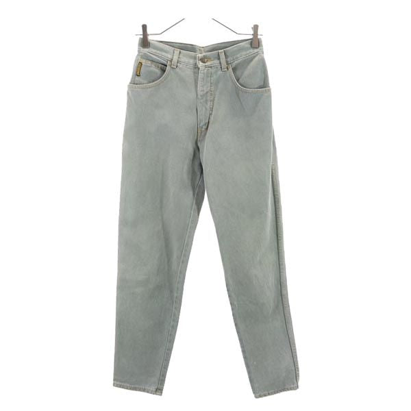 ARMANI JEANS アルマーニジーンズ イタリア製 テーパードデニムパンツ w28 グリーン系 ジーンズ レディース