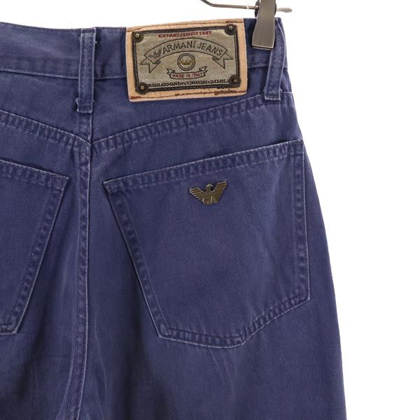 ARMANI JEANS アルマーニジーンズ イタリア製 ストレートデニムパンツ w29 ネイビー系 ジーンズ レディース