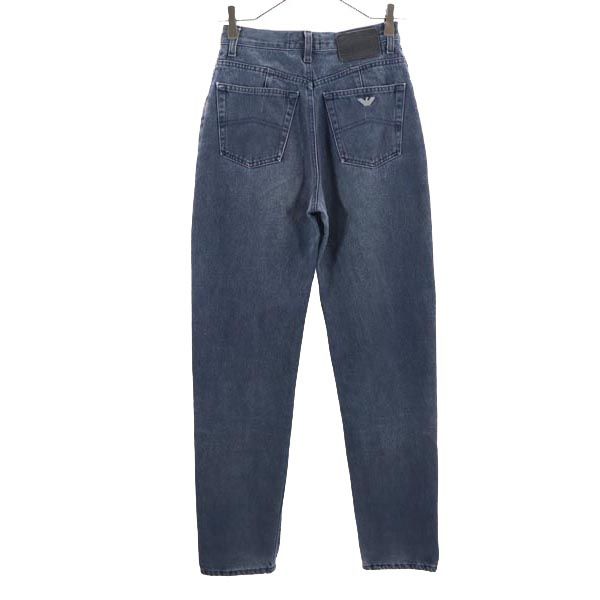 ARMANI JEANS アルマーニジーンズ イタリア製 テーパードデニムパンツ w28 ネイビー系 ジーンズ レディース