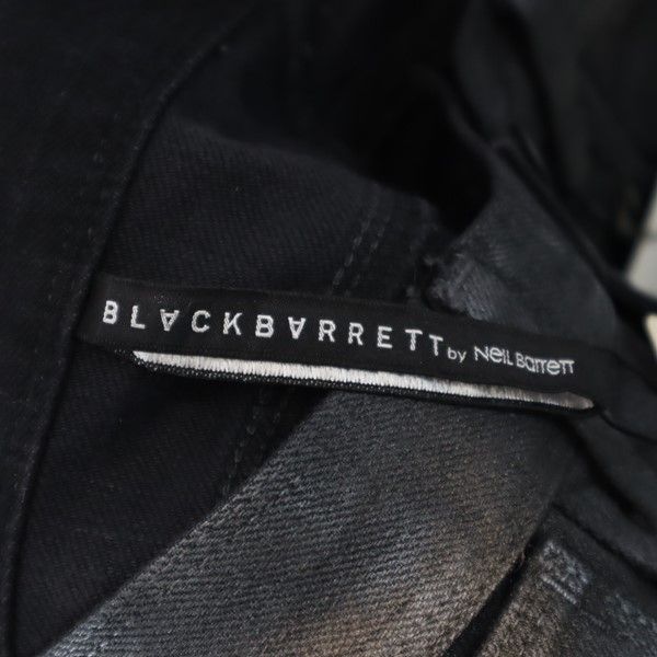 未使用 BLACKBARRETT ブラックバレット 日本製 三陽商会 ストレートデニムパンツ 2 ブラック系 ジーンズ メンズ