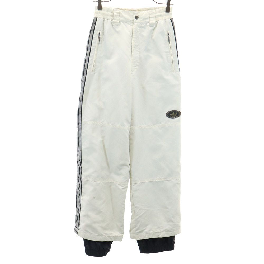 adidas アディダス 90s デサント製 トレフォイルロゴ ナイロンパンツ SS ベージュ系 メンズ