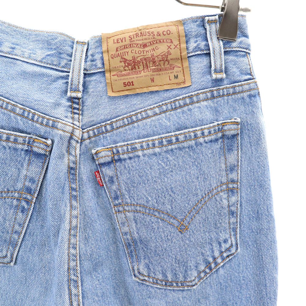 Levi's リーバイス 90s 501 USA製 テーパードデニムパンツ M ボタンフライ レディース