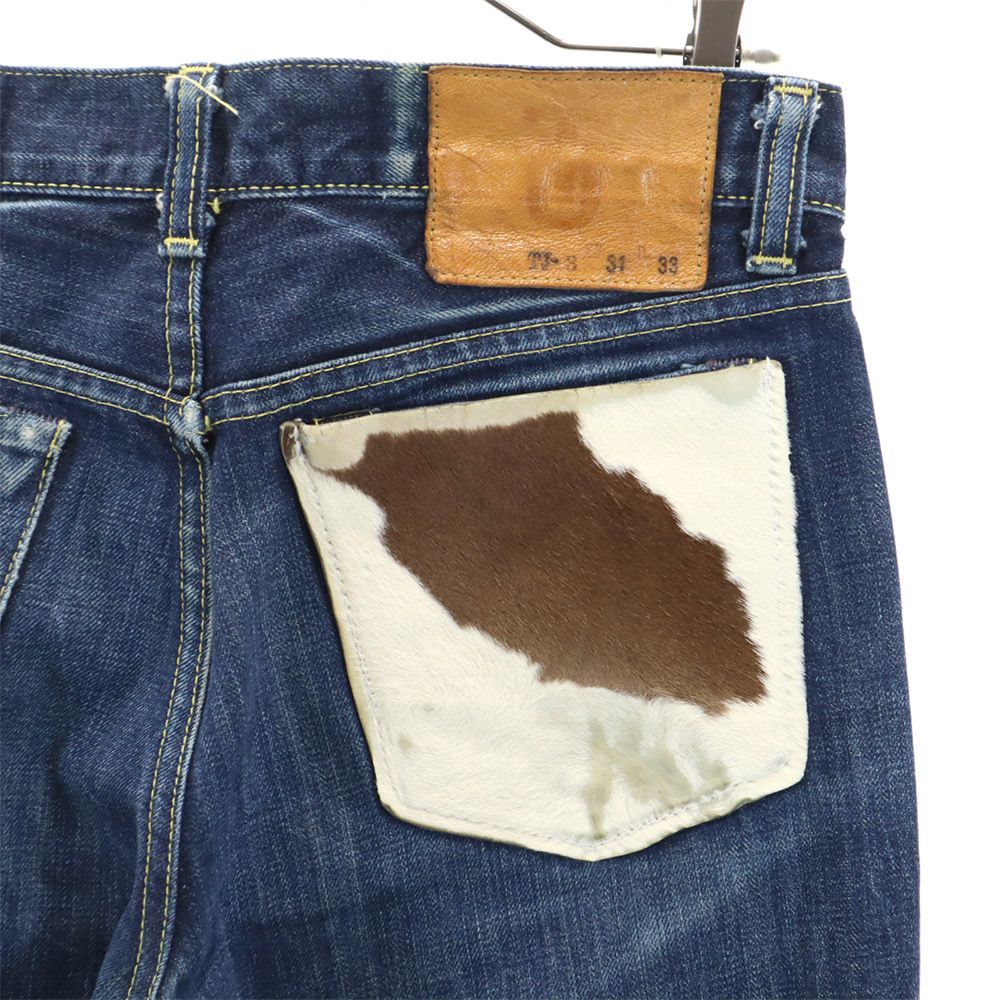 トーキョウジーンズ 日本製 裏リベット ブーツカットデニムパンツ W31 ネイビー TOKYO JEANS ジーパン メンズ