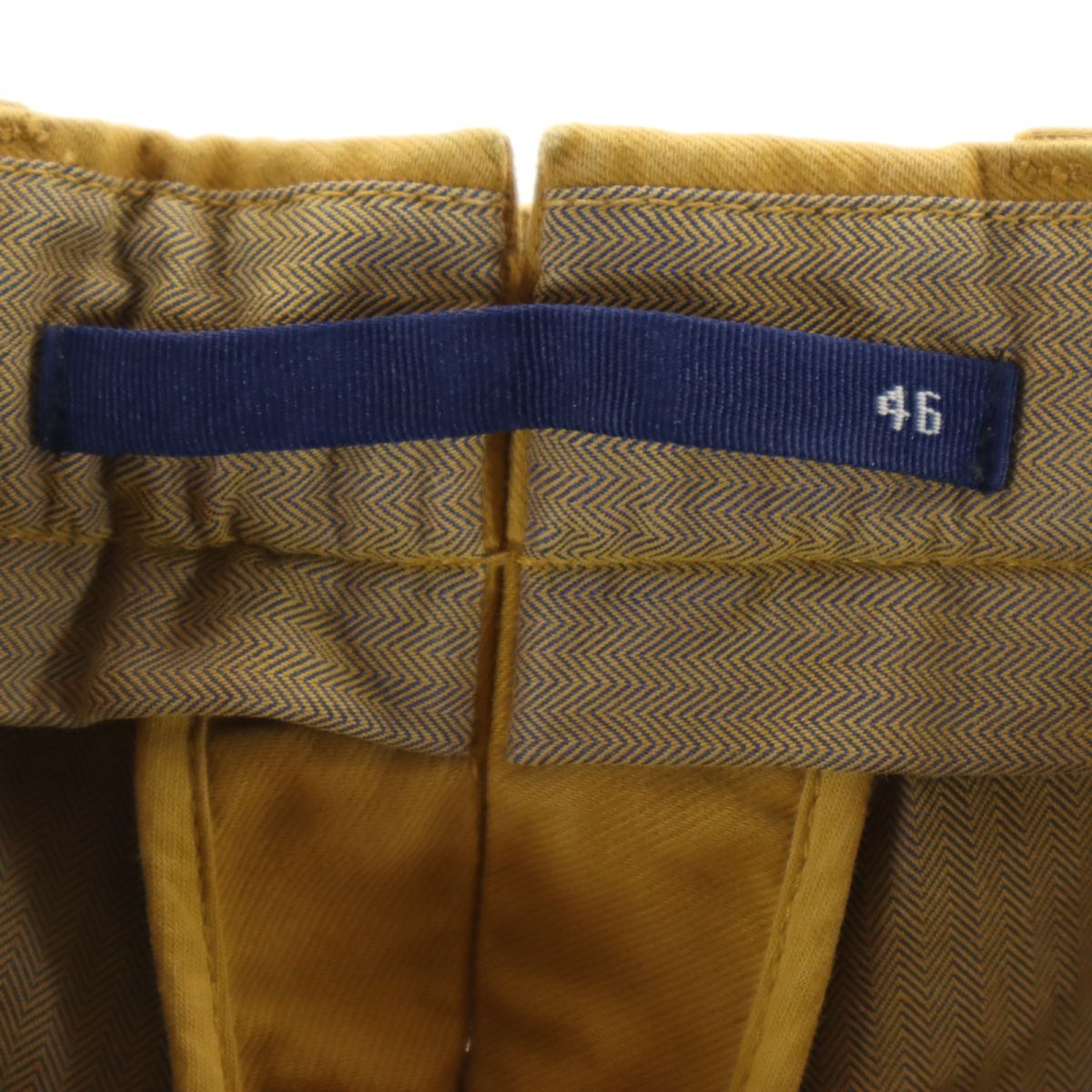 INCOTEX インコテックス SLOW パンツ 46 ブラウン系 ウエストベルト付き メンズ