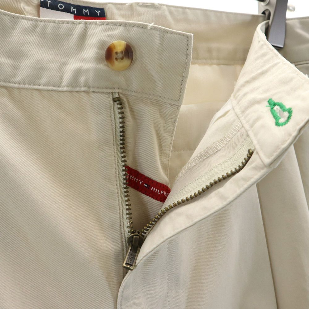 TOMMY HILFIGER トミーヒルフィガー 90s オールド フラッグタグ チノパンツ W34 ベージュ系 メンズ