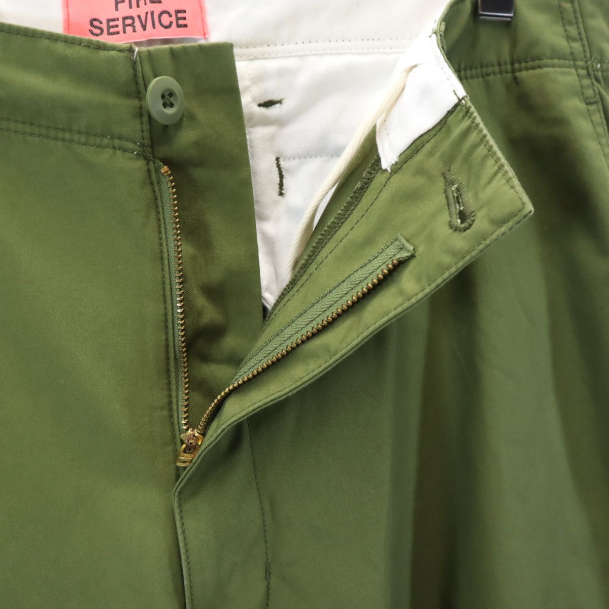 FIRE SERVICE ファイヤーサービス コットンパンツ 34 カーキ メンズ