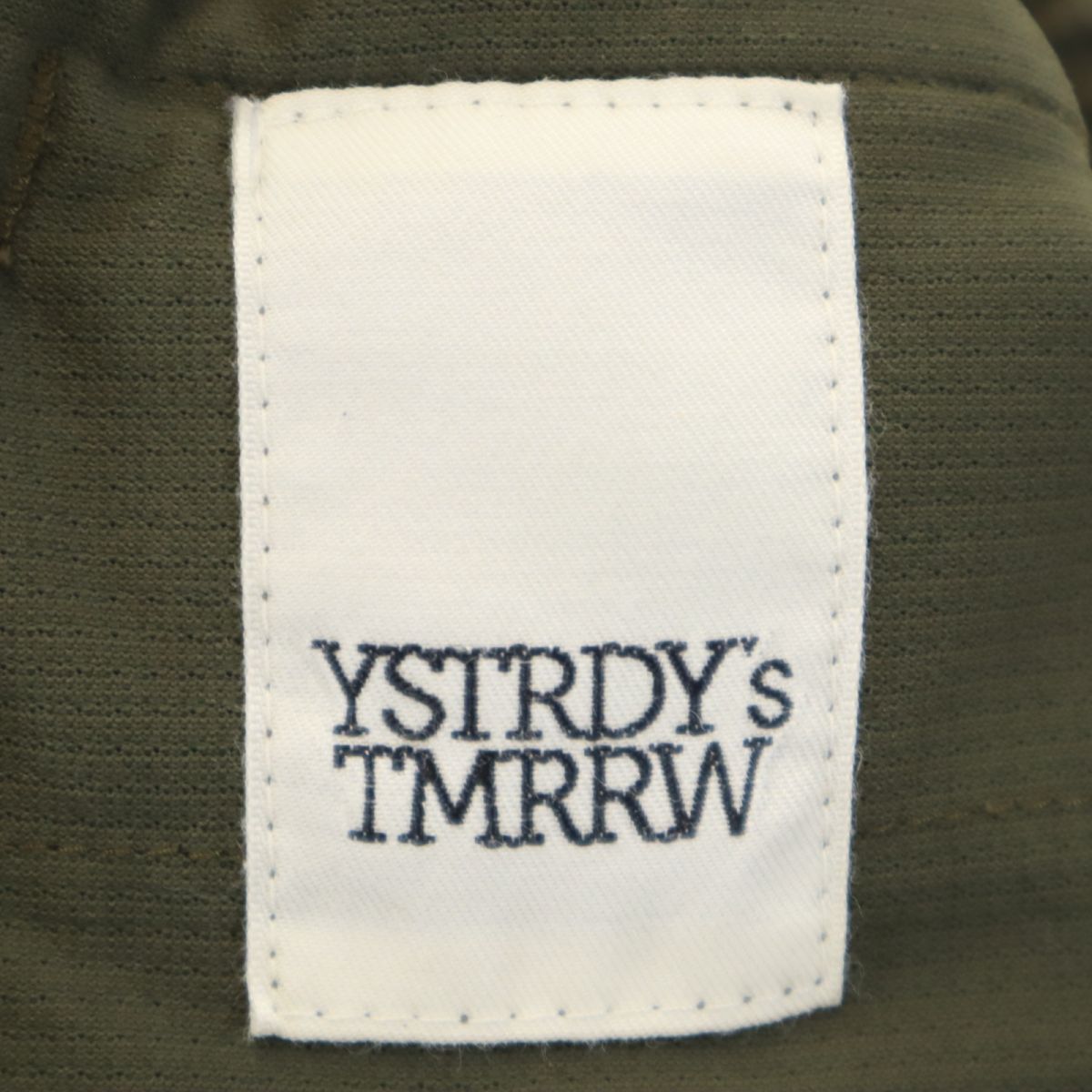 YSTRDY'S TMRRW イエスタデイズトゥモロウ 日本製 ロングジャージパンツ L カーキ系 ウエストゴム メンズ