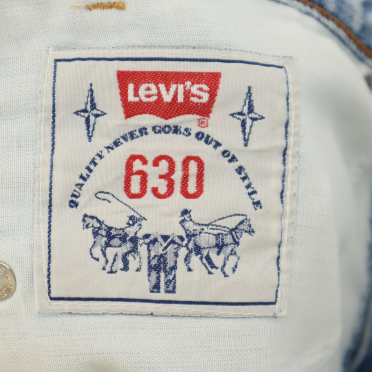 Levi's リーバイス 80s 630 ベルギー製 オレンジタブ ユーロリーバイス ストレートデニムパンツ w34 メンズ