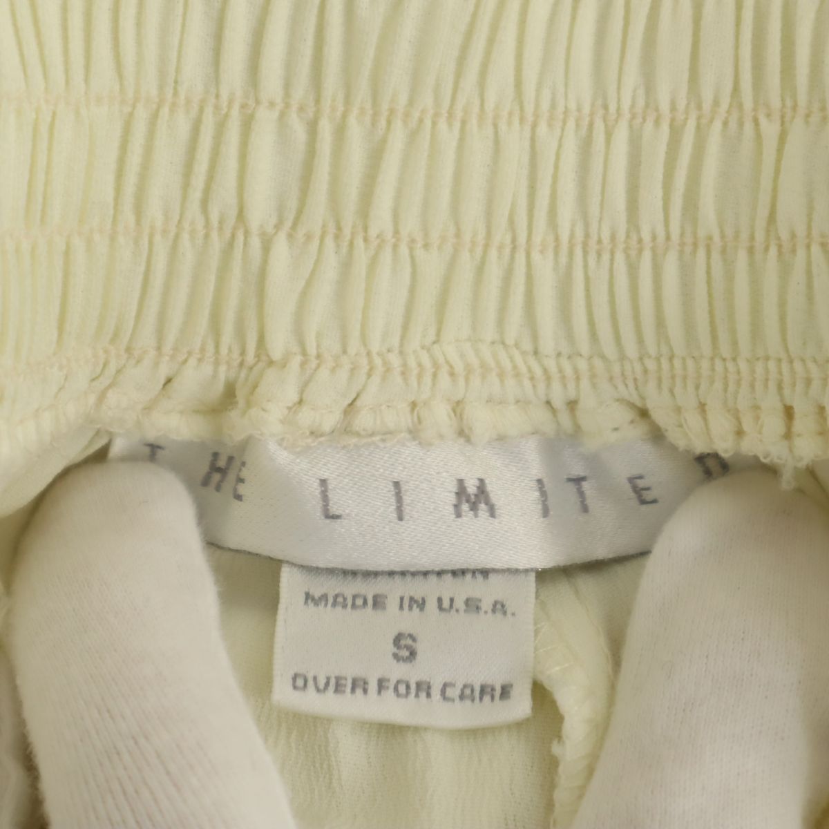THE LIMITED ザリミテッド 90s 00s USA製 オールド ワイドパンツ S ホワイト系 レディース