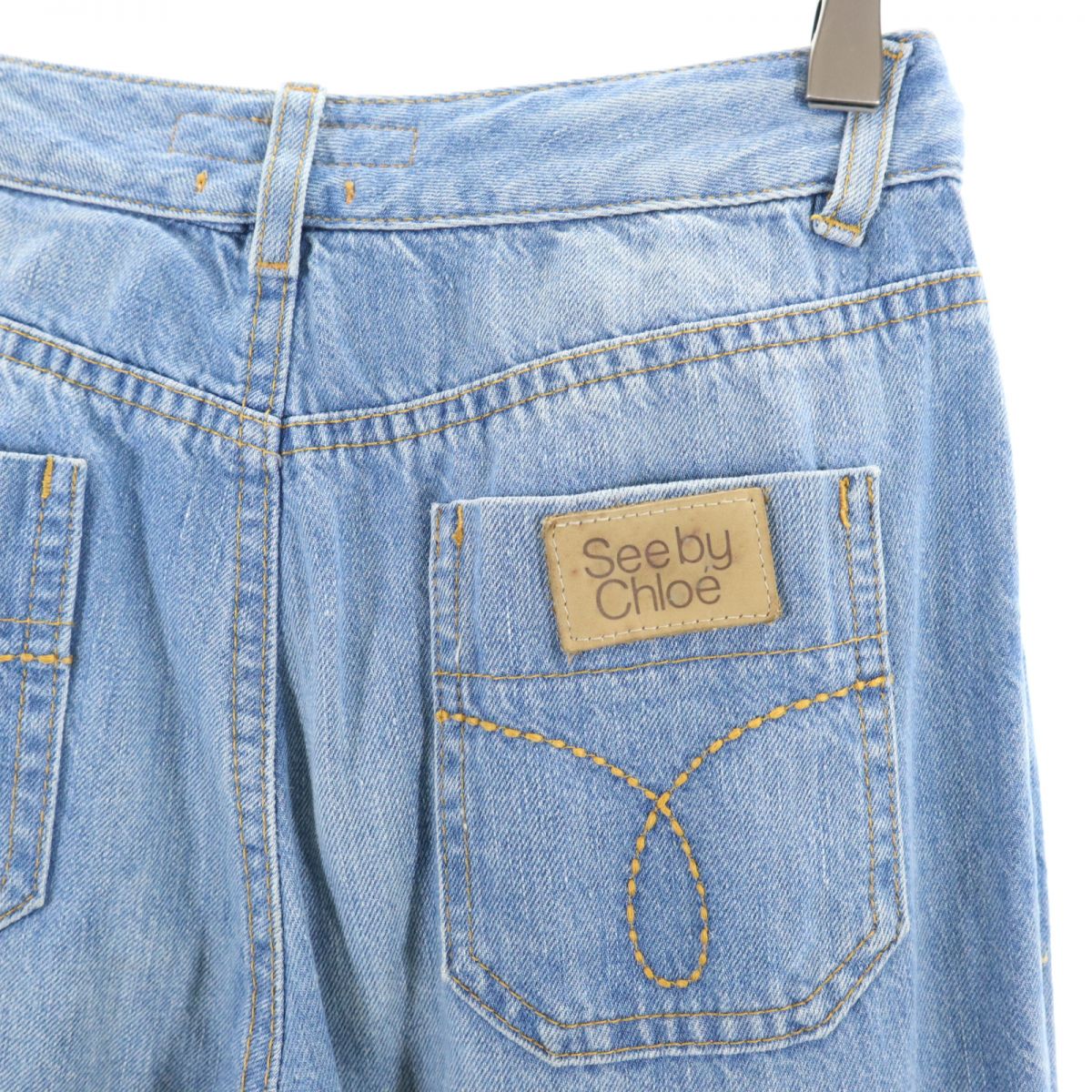 SEE BY CHLOE シーバイクロエ ワイドデニムパンツ w25 ジーパン レディース