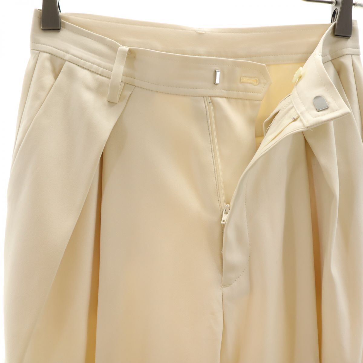 MAISON SPECIAL メゾンスペシャル スラックスパンツ 36 アイボリー レディース