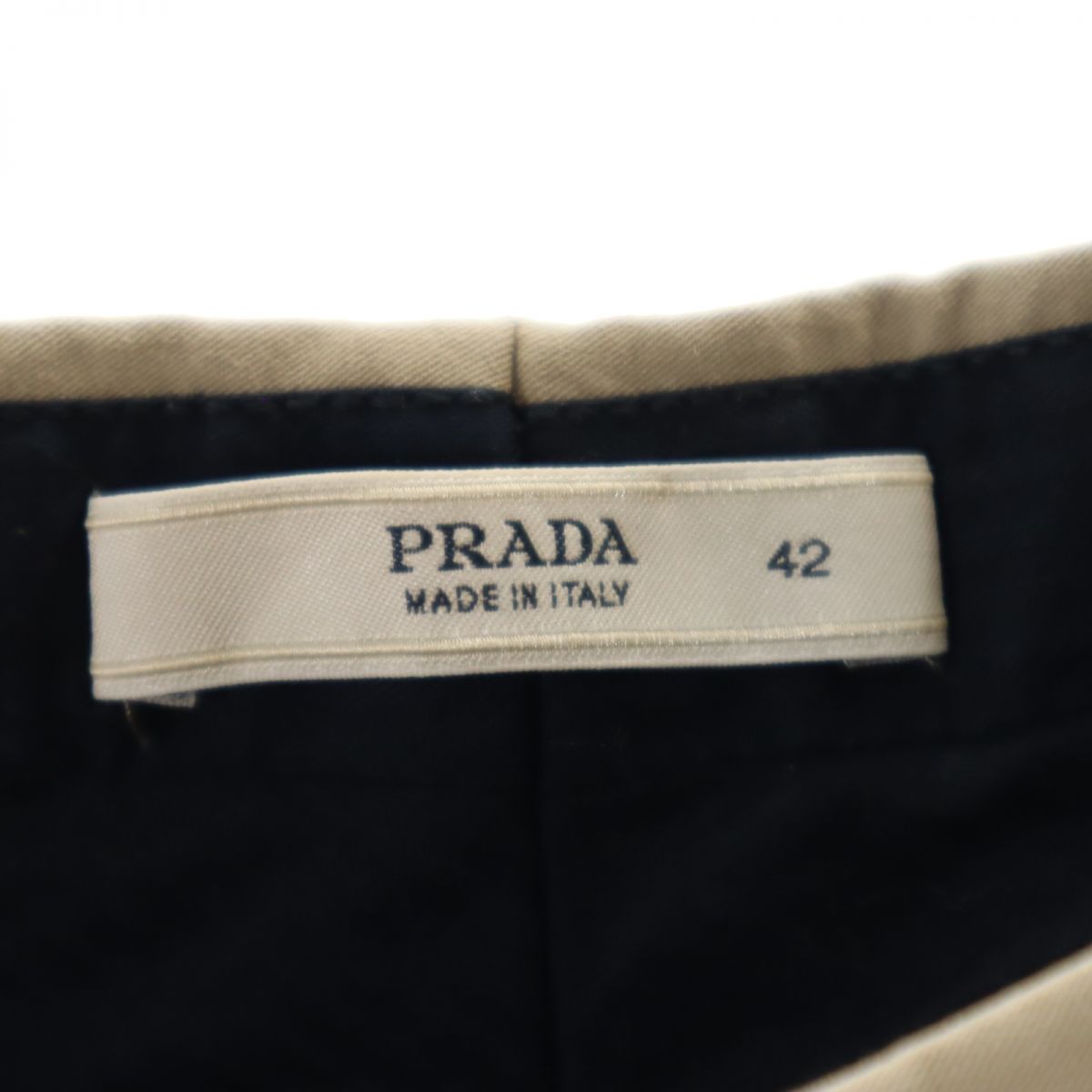 PRADA プラダ イタリア製 ストレッチパンツ 42 ブラウン系 レディース