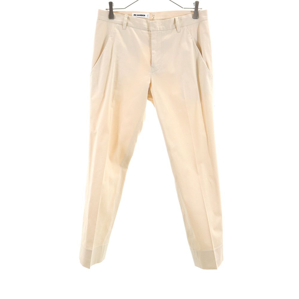 JIL SANDER ジルサンダー イタリア製 ストレッチパンツ 34 ベージュ系 レディース
