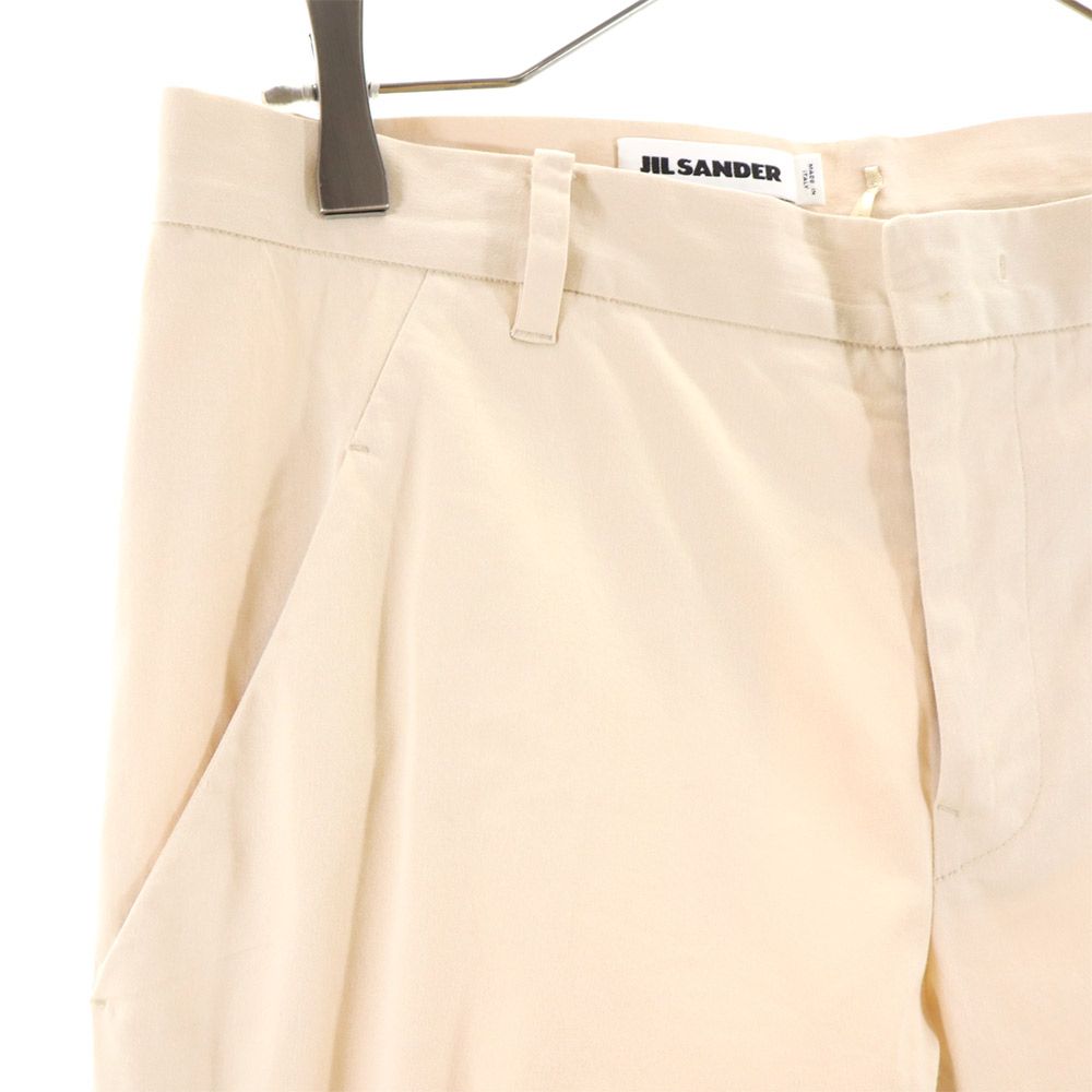 JIL SANDER ジルサンダー イタリア製 ストレッチパンツ 34 ベージュ系 レディース