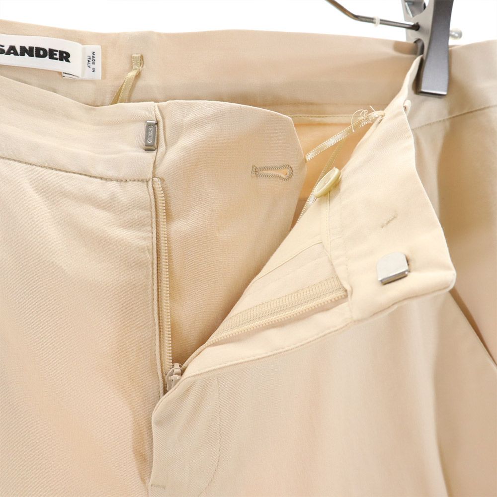 JIL SANDER ジルサンダー イタリア製 ストレッチパンツ 34 ベージュ系 レディース