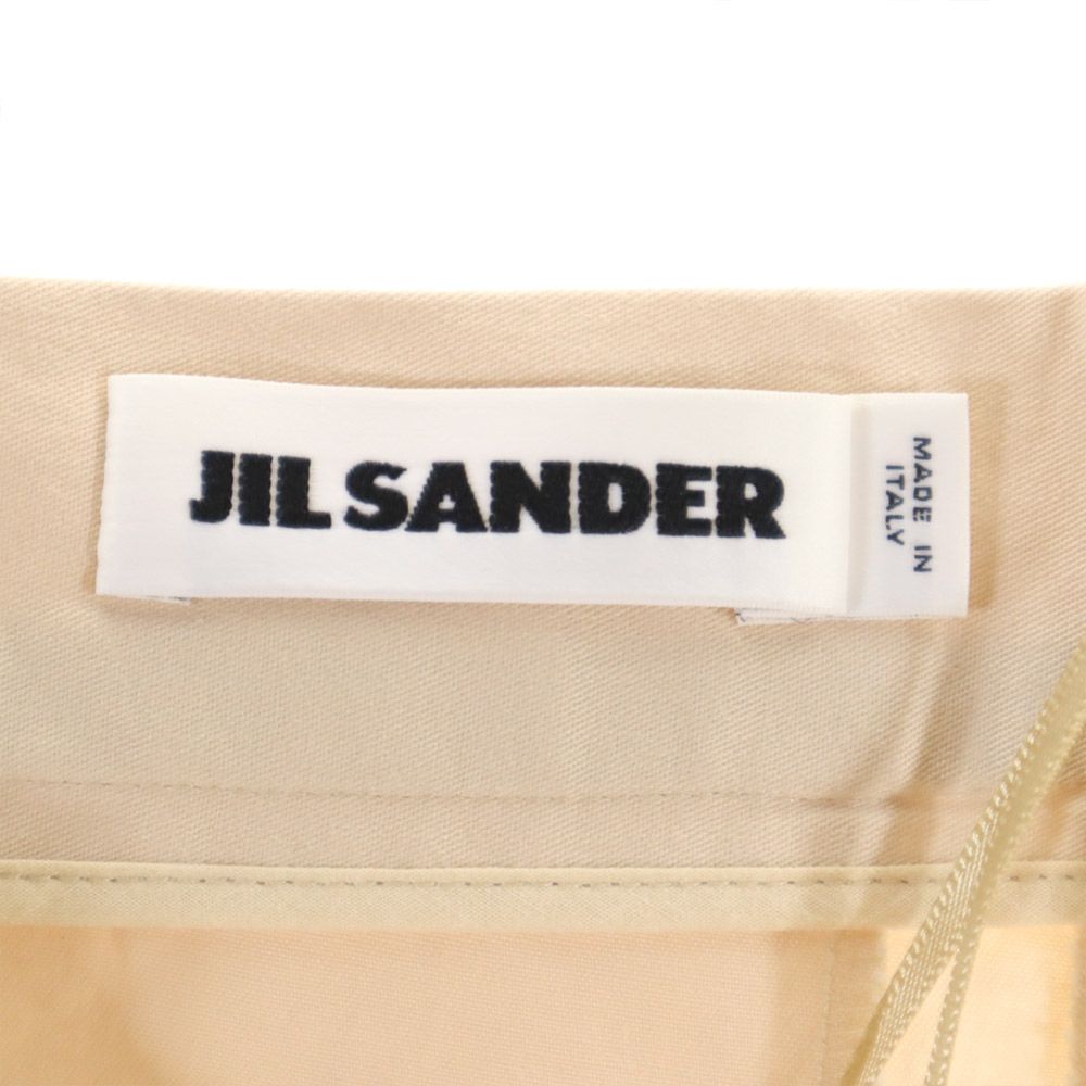 JIL SANDER ジルサンダー イタリア製 ストレッチパンツ 34 ベージュ系 レディース