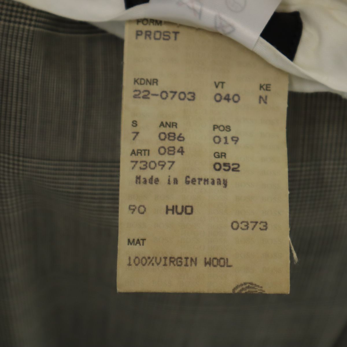 BOSS HUGO BOSS ボスヒューゴボス ウール スラックスパンツ ブラック系 メンズ