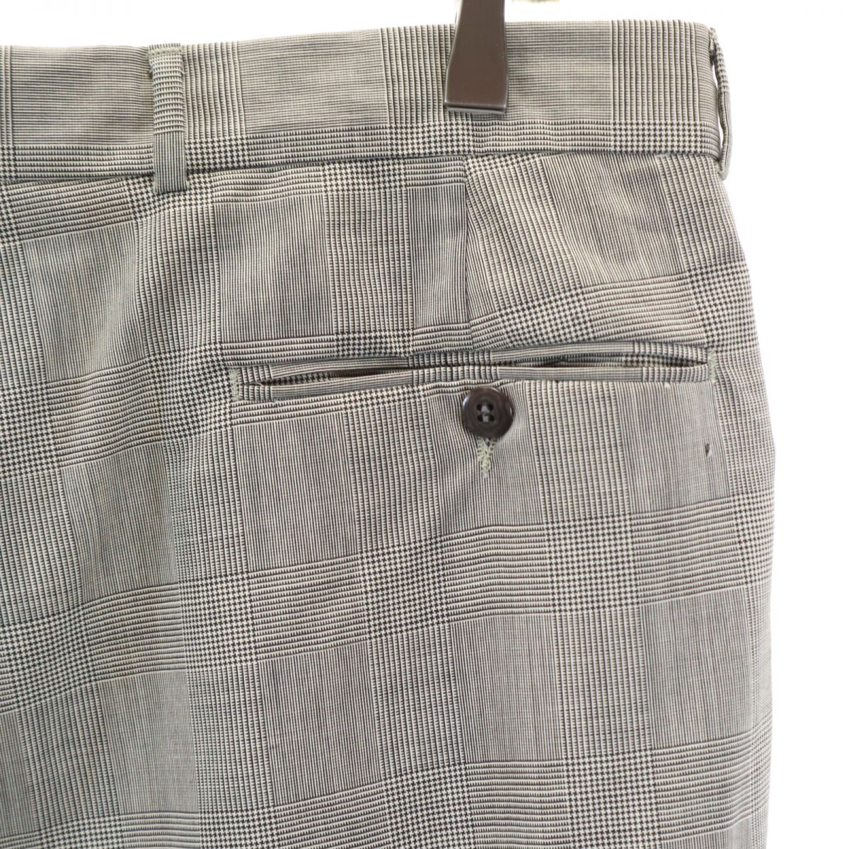 BOSS HUGO BOSS ボスヒューゴボス ウール スラックスパンツ ブラック系 メンズ