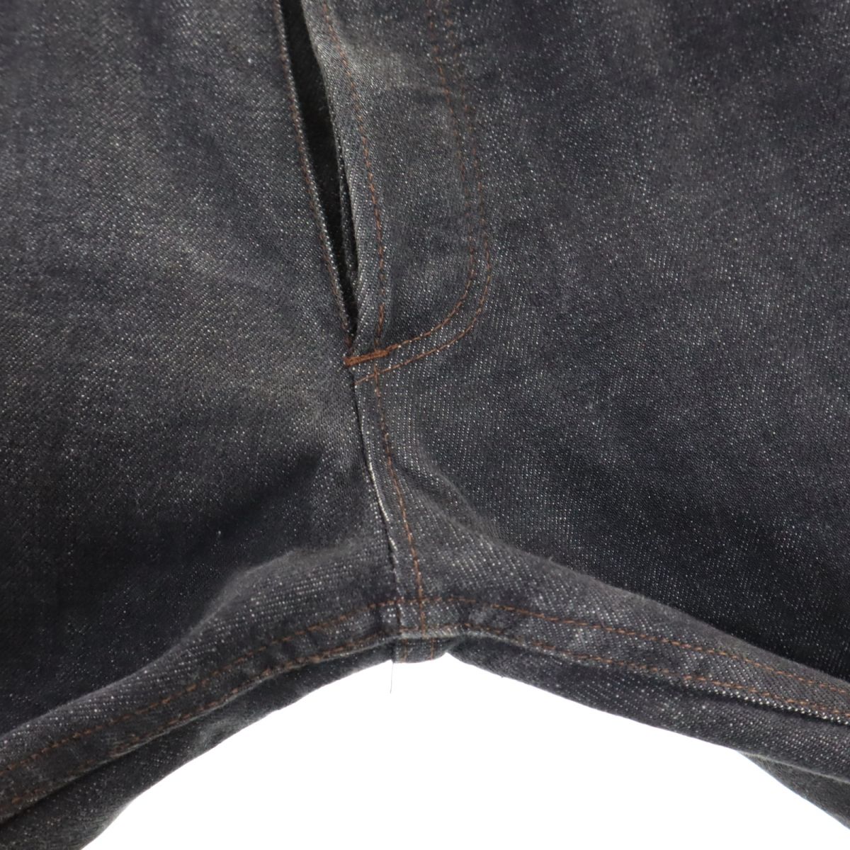 ripvanwinkle リップヴァンウィンクル 日本製 ブーツカットデニムパンツ W28 グレー系 ボタンフライ メンズ