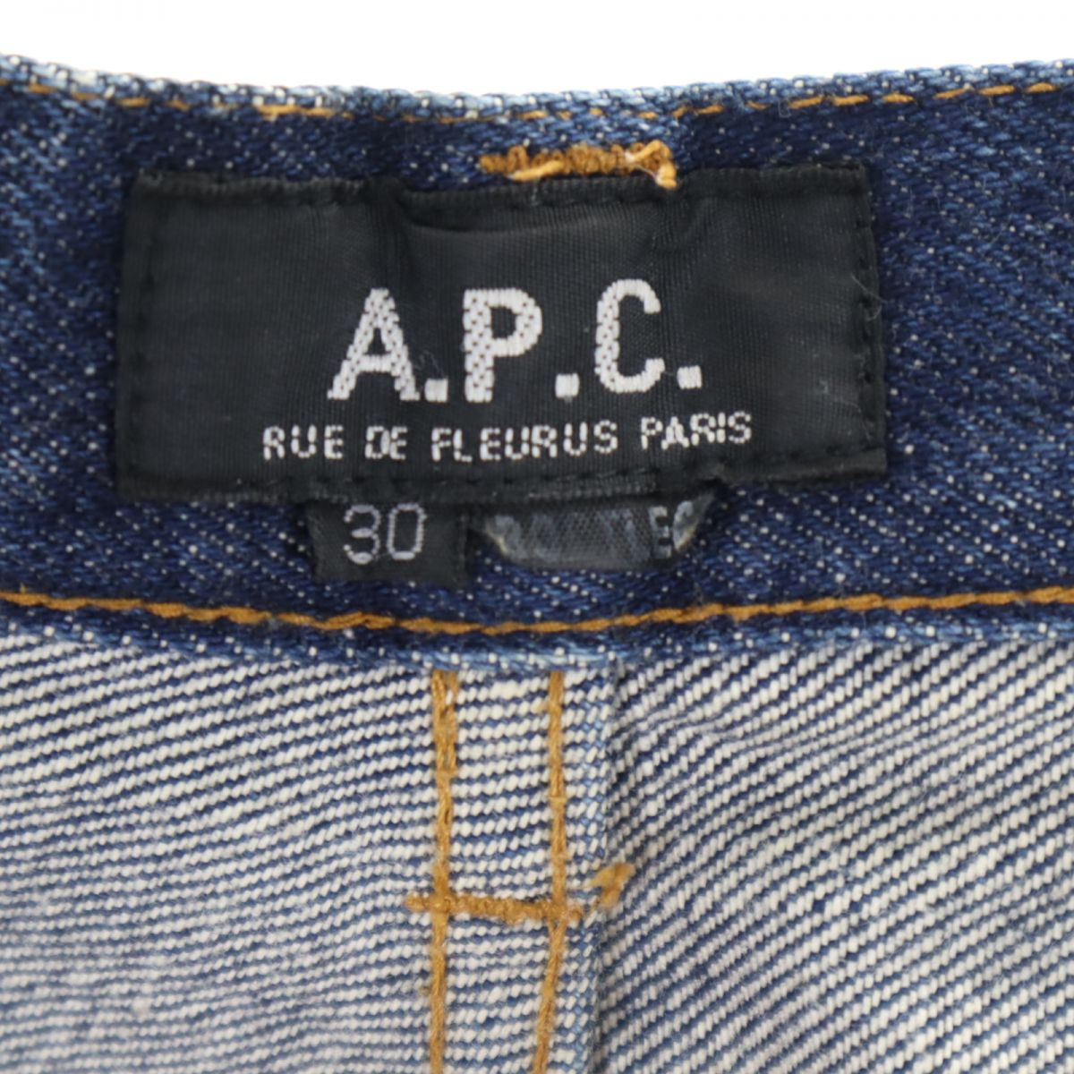 A.P.C. アーペーセー 日本製 ストレートデニムパンツ W30 ボタンフライ メンズ