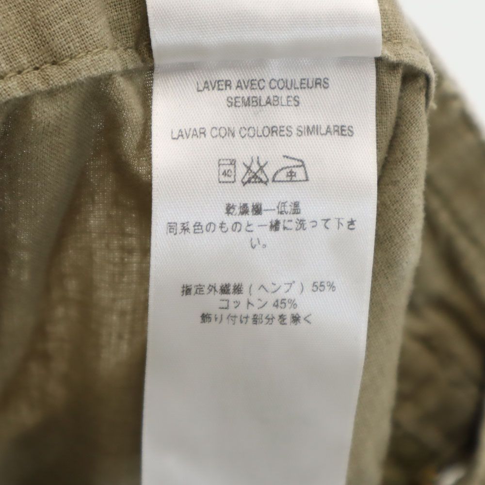 patagonia パタゴニア アウトドア ヘンプブレンド ロングパンツ 4 カーキ系 ウエスト紐 レディース