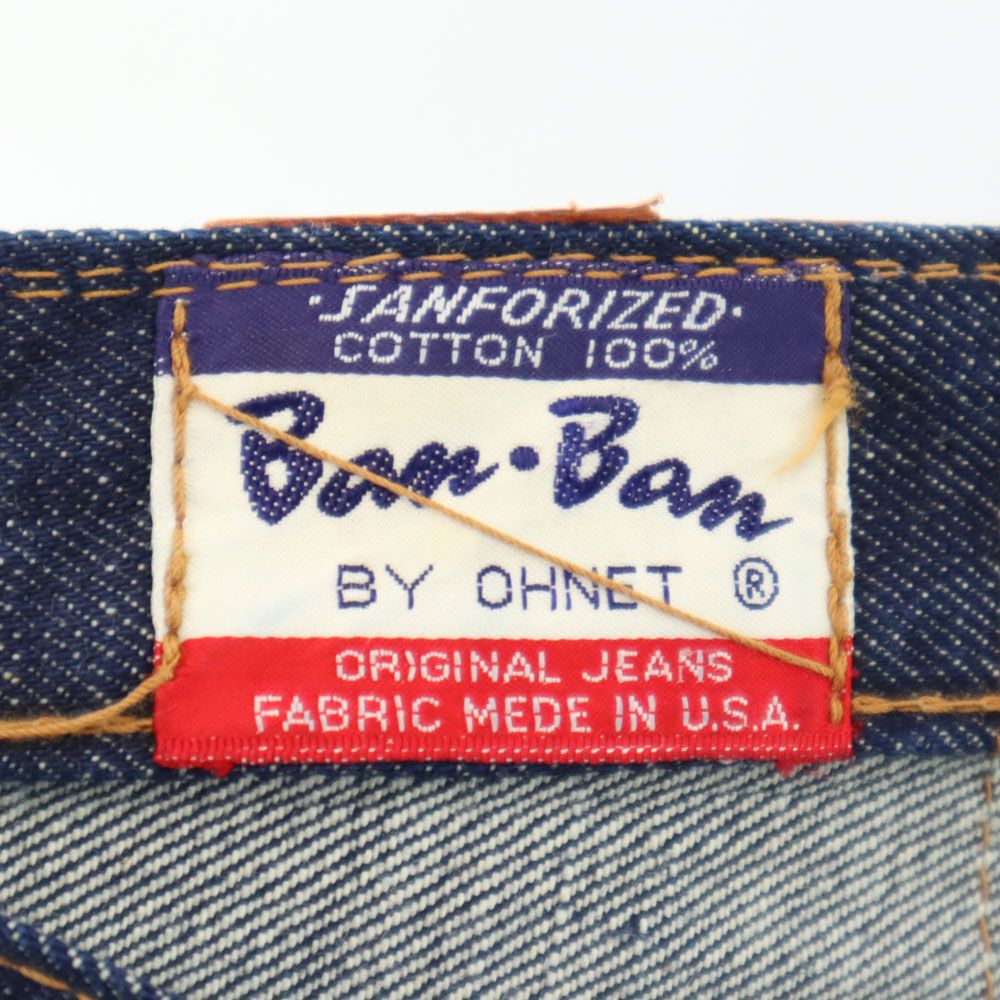 BAN BAN BY OHNET USA製 ストレートデニムパンツ w32 メンズ