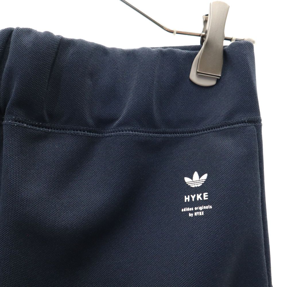 ハイク アディダス トレフォイルロゴ 七分丈 ワイドパンツ M ネイビー系 HYKE ADIDAS レディース