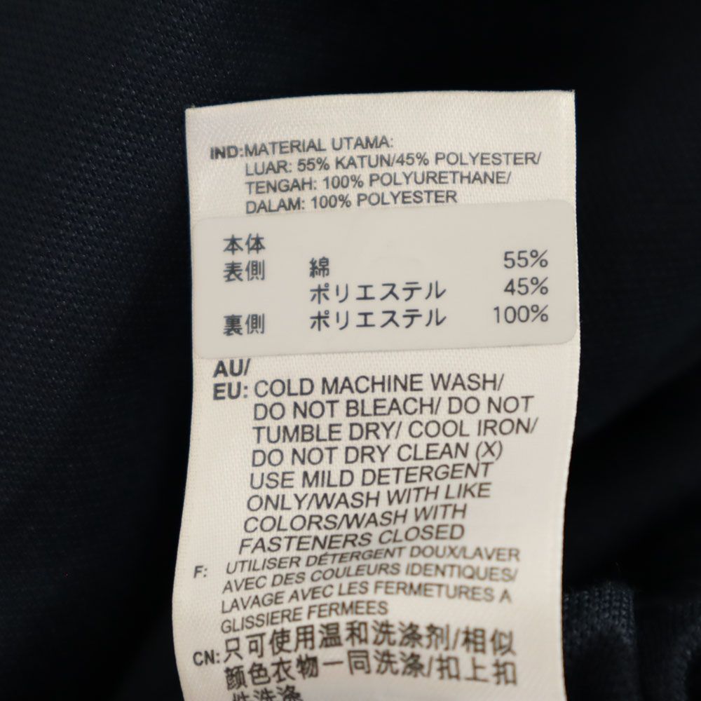 ハイク アディダス トレフォイルロゴ 七分丈 ワイドパンツ M ネイビー系 HYKE ADIDAS レディース