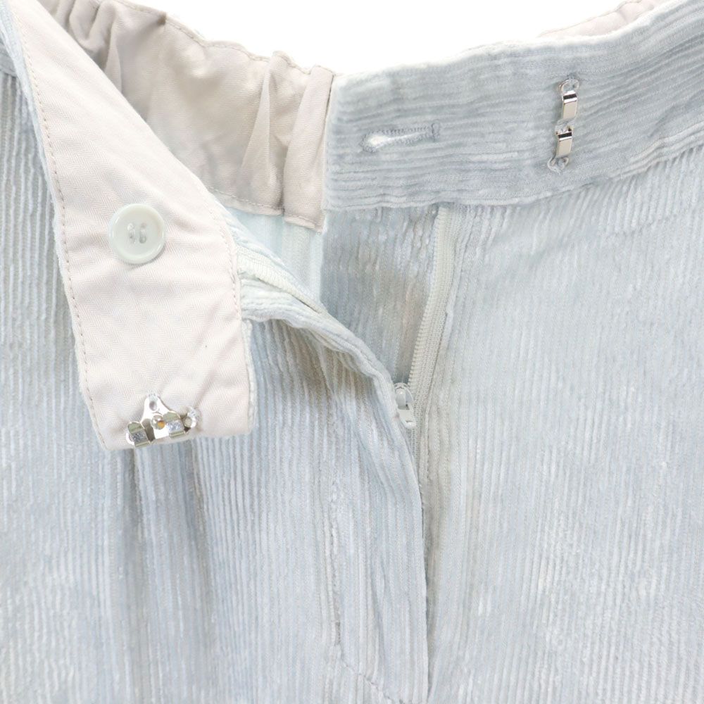 AMERI UNDRESSED アメリ コーデュロイ スラックスパンツ M 水色系 レディース