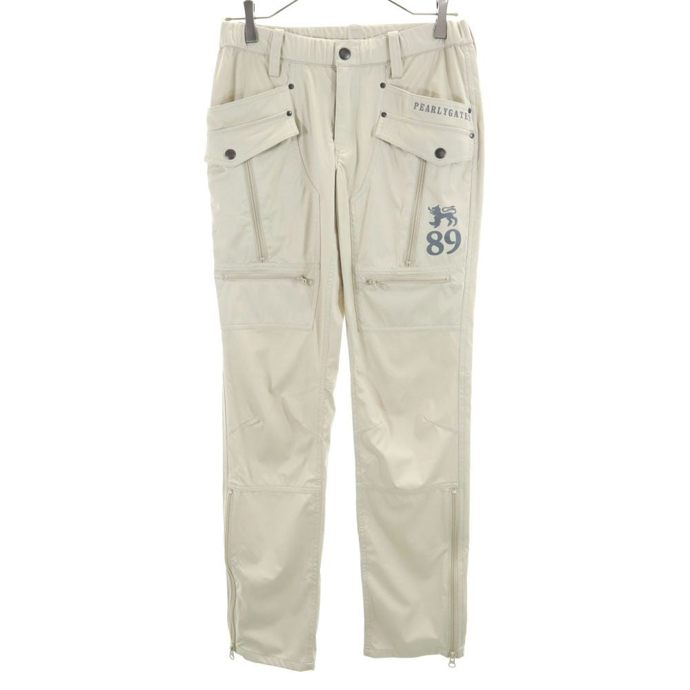 PEARLY GATES パーリーゲイツ プリント ゴルフ ウインドパンツ 1 ベージュ レディース