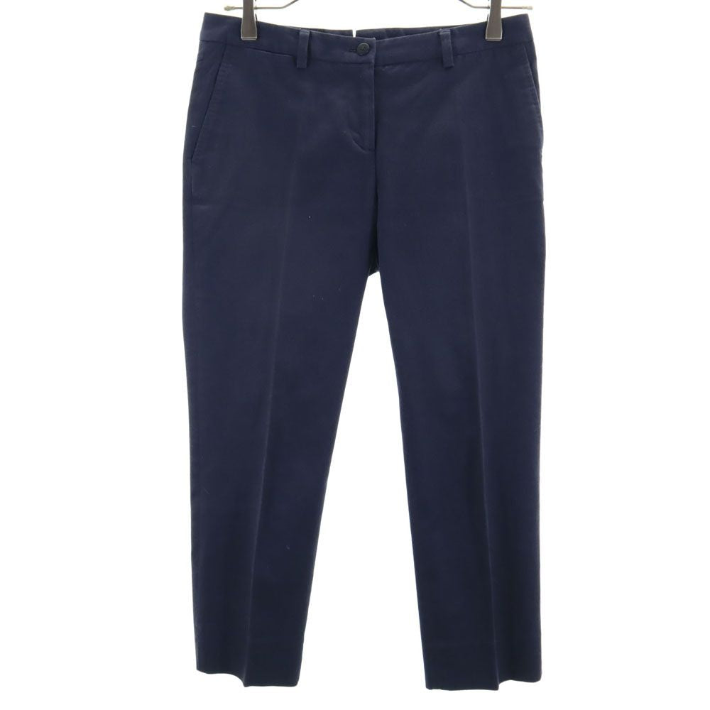 INCOTEX インコテックス 日本製 702-XX ストレッチパンツ 40 ネイビー レディース