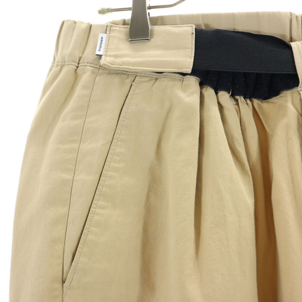 Graphpaper グラフペーパー 日本製 コットンパンツ F ベージュ ウエストゴム メンズ