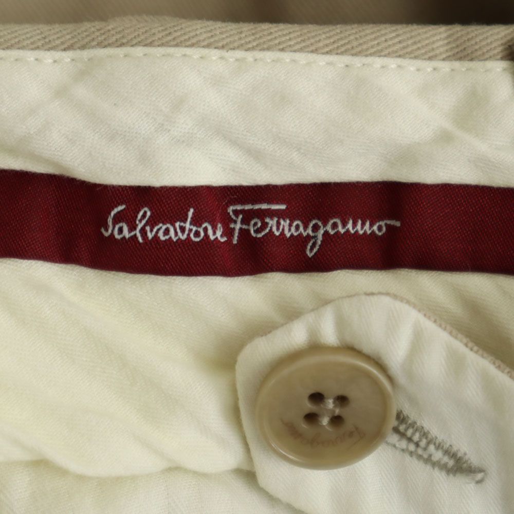 Salvatore Ferragamo サルヴァトーレフェラガモ イタリア製 チノパンツ 50 ベージュ メンズ