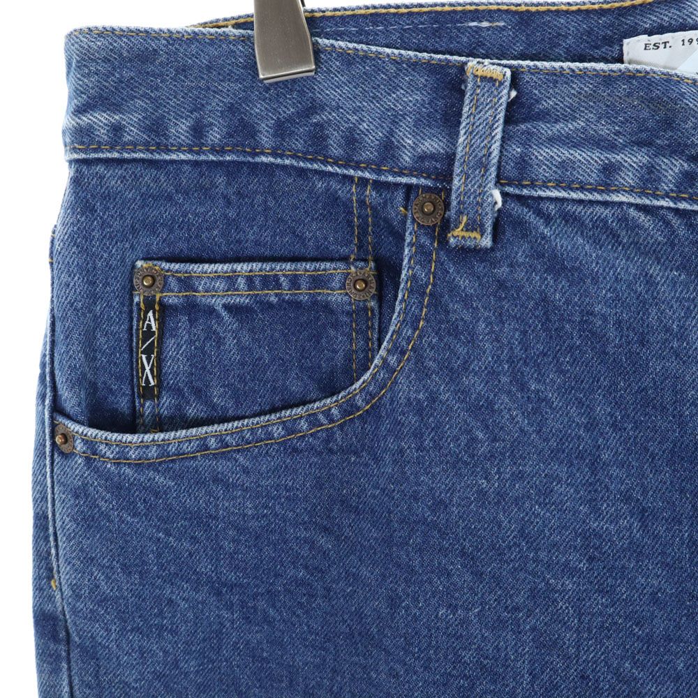 アルマーニエクスチェンジ USA製 ストレートデニムパンツ w32 ARMANI EXCHANGE メンズ