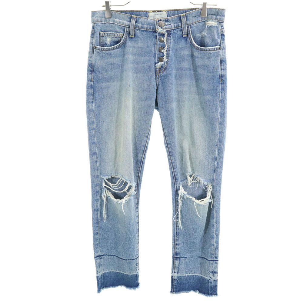 Current/Elliott カレントエリオット USA製 ボタンフライ カットオフ デニムパンツ ジーパン メンズ