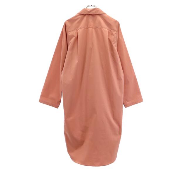 SISE シセ 長袖 オープンカラーシャツ 0 サーモンピンク ロング メンズ