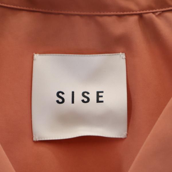 SISE シセ 長袖 オープンカラーシャツ 0 サーモンピンク ロング メンズ