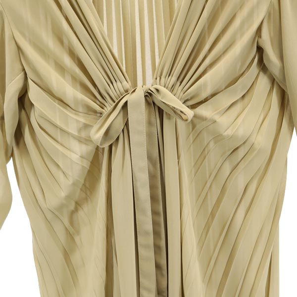 AMERI UNDRESSED アメリ 長袖 シアー ワンピース ベージュ系 レディース