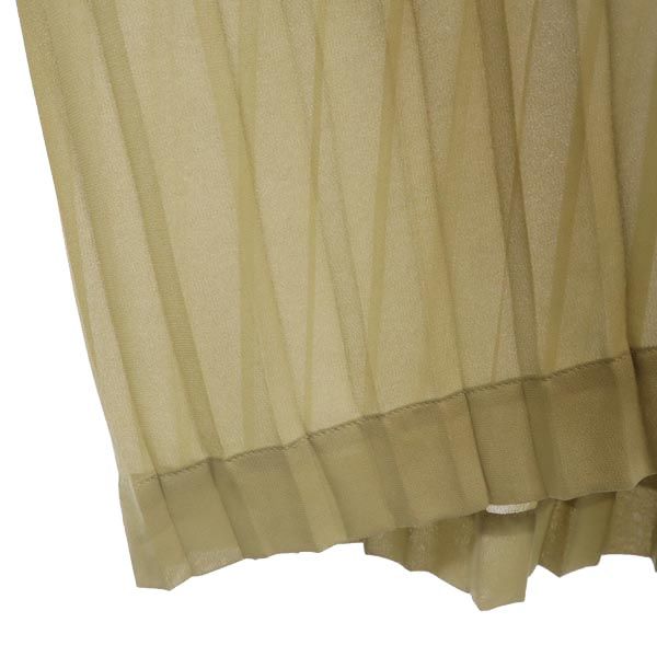 AMERI UNDRESSED アメリ 長袖 シアー ワンピース ベージュ系 レディース