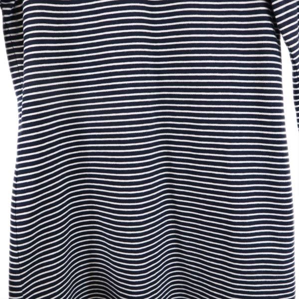 MAX&CO マックスアンドコー ボーダー 長袖 ワンピース S ネイビー系 バックジップ レディース