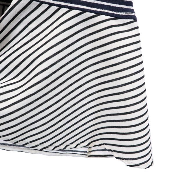 MAX&CO マックスアンドコー ボーダー 長袖 ワンピース S ネイビー系 バックジップ レディース