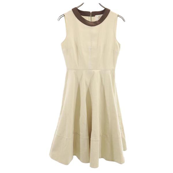 Kate Spade ケイトスペード ノースリーブ ワンピース 4 ベージュ系 レディース
