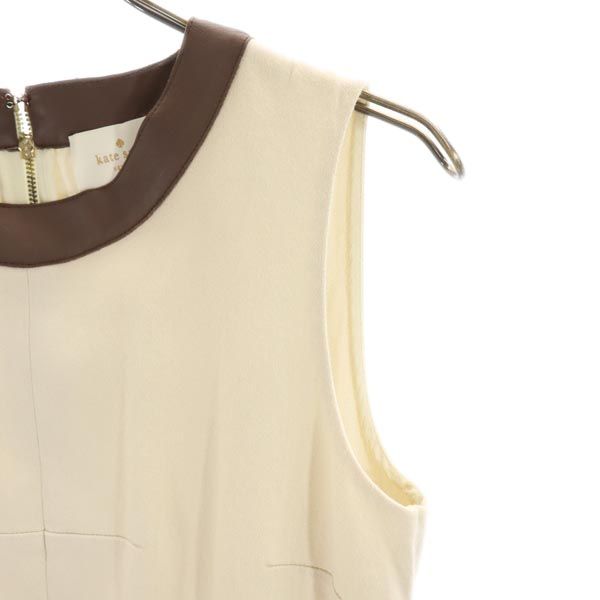 Kate Spade ケイトスペード ノースリーブ ワンピース 4 ベージュ系 レディース