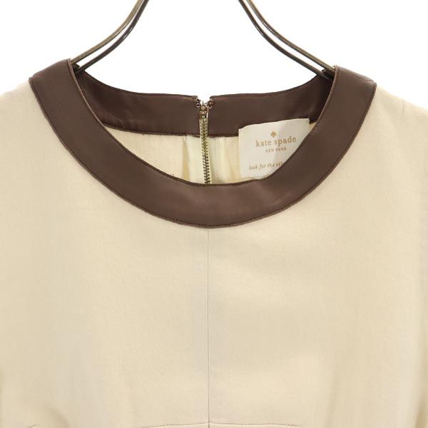 Kate Spade ケイトスペード ノースリーブ ワンピース 4 ベージュ系 レディース
